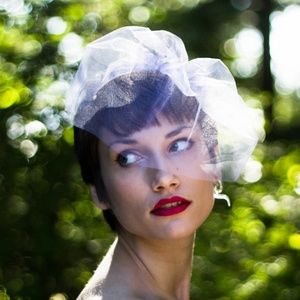 New Handmade Birdcage Blusher Wedding Veil bride